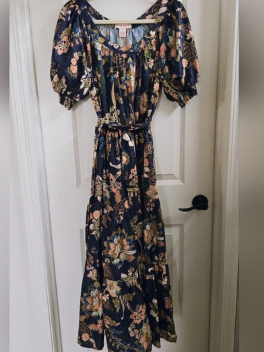 Flying Tomato Navy Floral Maxi Dress